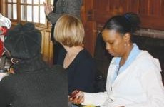 Chawona Jackson, Vice President for West Campus Student Senate, at a Senate meeting. Shes had to overcome many years of adversity.