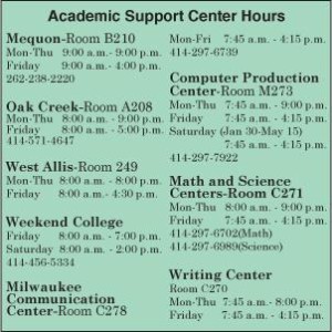 Subtle changes begin at Academic Support Centers