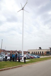 Wind turbine boosts energy program