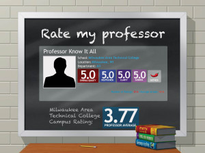 Students, take out your laptops, it’s time to grade your professors