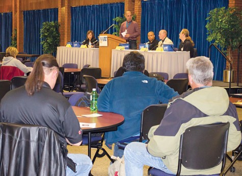 Former students and IT professionals spoke on a panel about the IT program and future opportunities on Nov. 5 at the Downtown Campus.