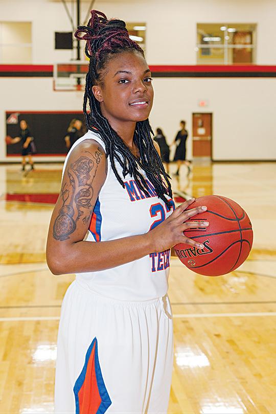 Tisawn Briscoe-Rimmer plays as a forward. She is a sophomore from Kansas City, Mo.