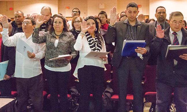 On Thursday, March 19, MATC hosted the U.S. Citizenship and Immigration Services Naturalization Ceremony; 122 people representing 49 countries took an oath to become new citizens of the United States.