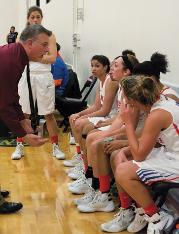 Women struggle with less players, but still play hard