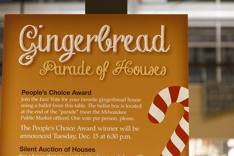 An annual event by MATC Baking and Pastry Program, hosted the Gingerbread Parade of Houses at the Milwaukee Public Market from December 4th through the 15th. Open to the public, visitors are allow to cast votes and bid on their favorite designs of gingerbread houses made by MATC Baking and Pastry Students.