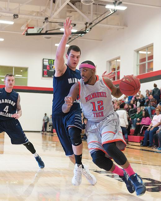 Thomas  “Tommie T” Hood Jr. (12) led the mens basketball team in points per game with 14.1 ppg.