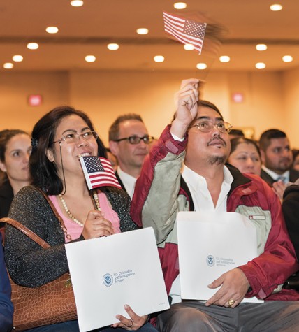 Proud citizens celebrates Naturalization Ceremony