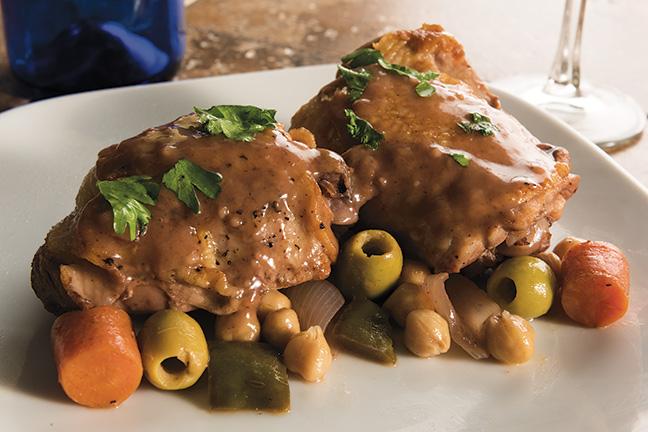A nice, hearty chicken dish to serve at dinner.