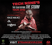 Tech N9ne ‘lets off’ at the Rave