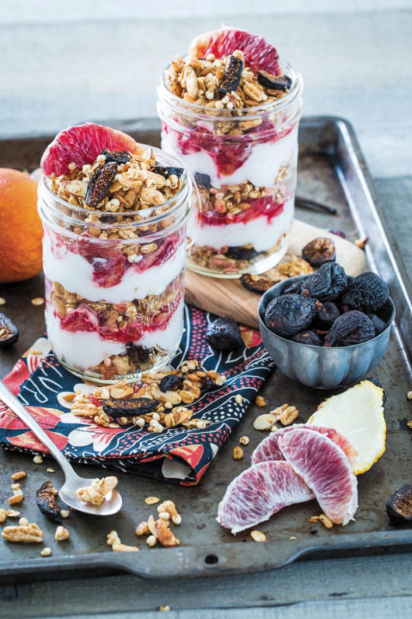 Breakfast Parfait
Yogurt
Granola
Fruit of your choice
Jars with tight-fitting lids
Instructions: Alternate layers of your yogurt, granola and fruit until your jar is full.