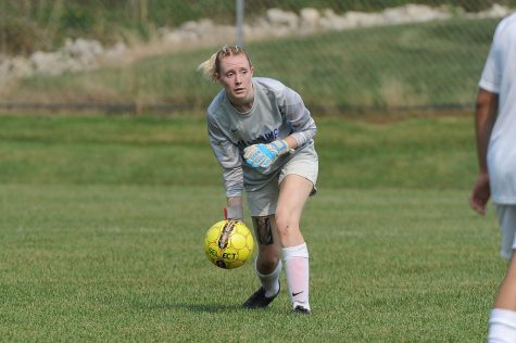Stormers goalie Kelsi Casey makes school history by being the first female to earn a spot on the mens soccer team.