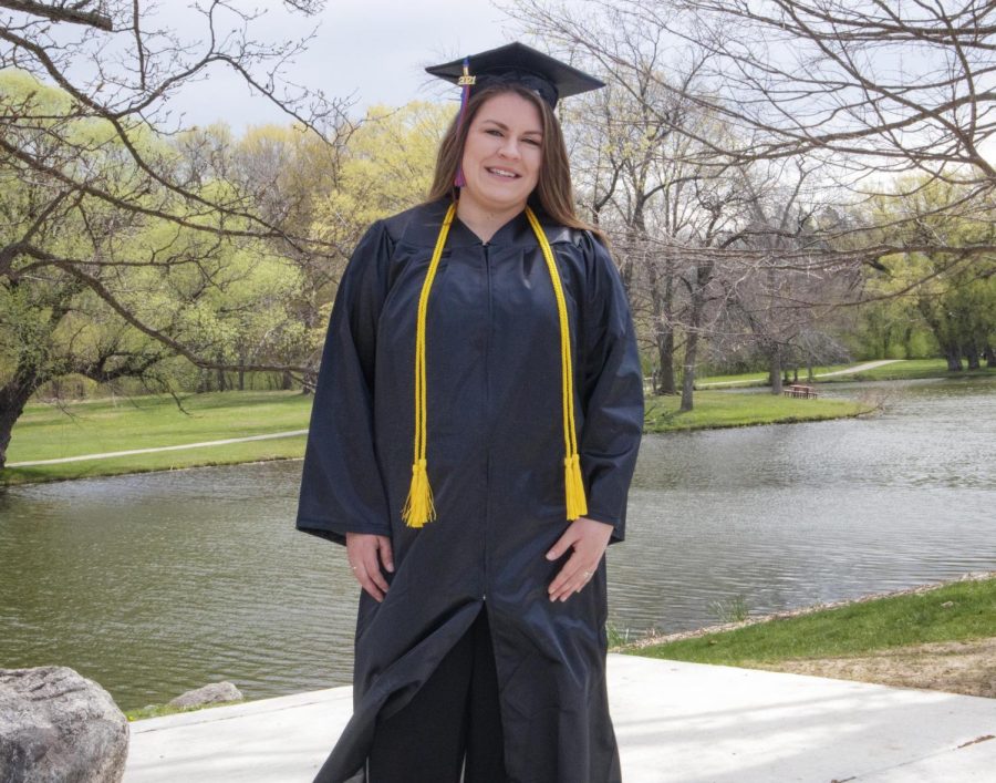 With a degree in hand, Keshia Herrington uses education gained at the college and life experiences to help other adults who are battling an addiction.