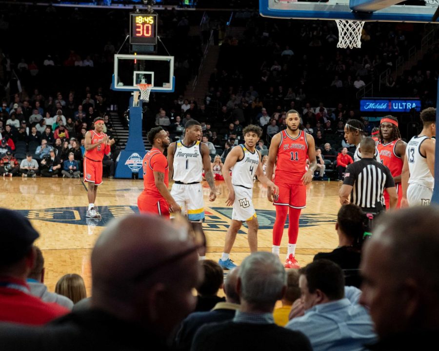 A large second-half vaults Marquette past St. Johns in the second round of the Big East Tournament