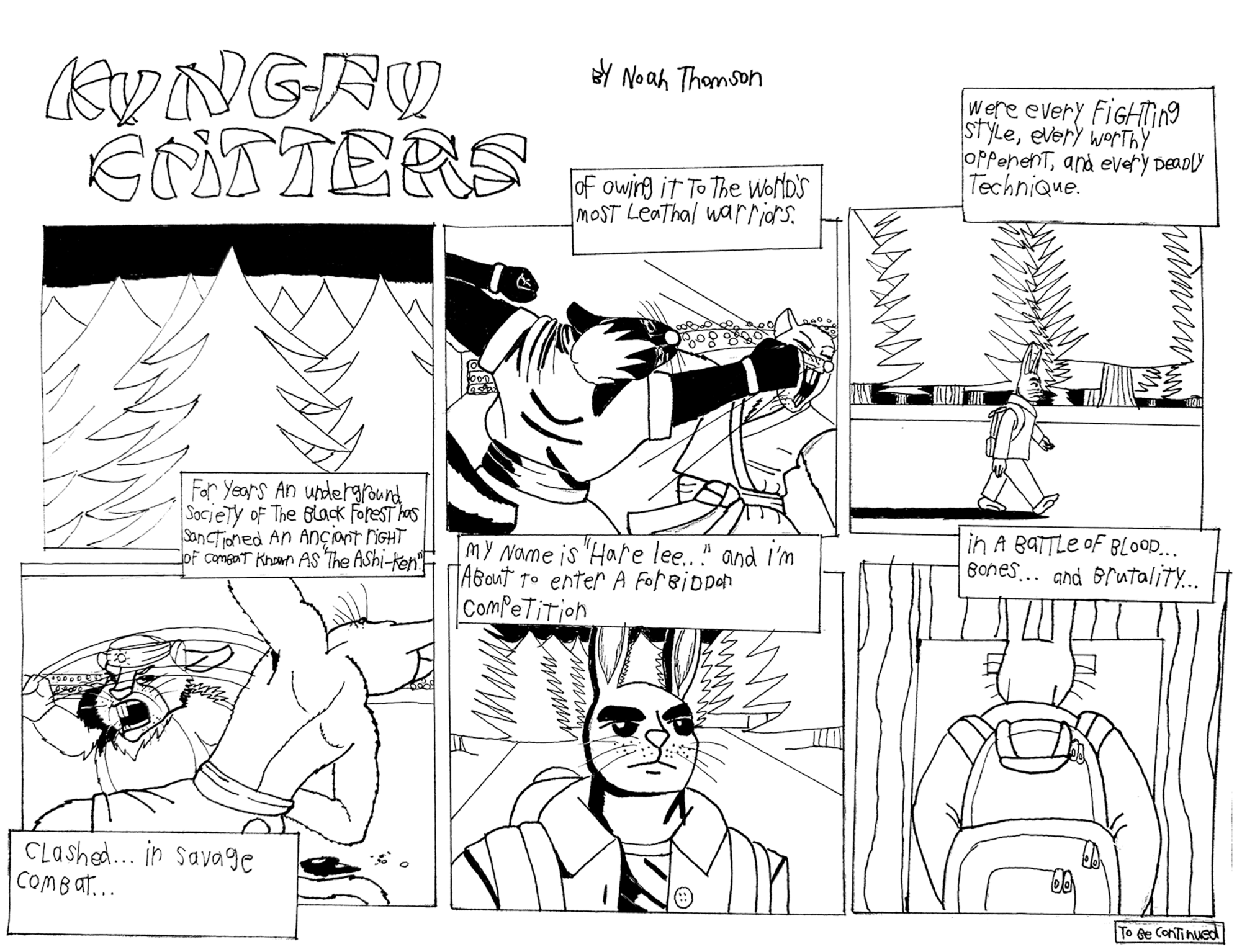 Kung Fu Critters, Issue 1