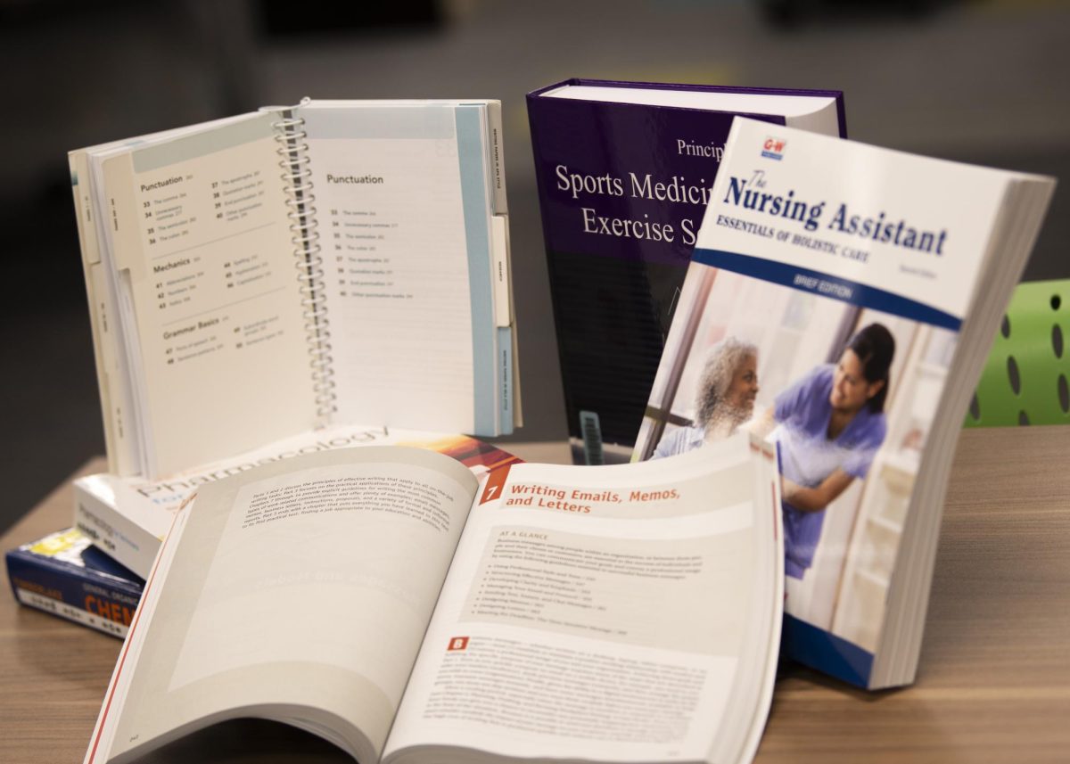 Textbooks courtesy of MATC Library