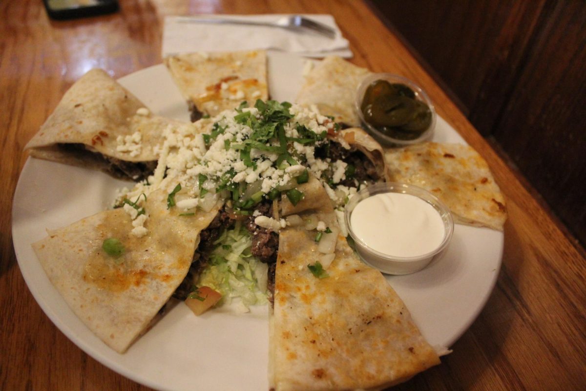 Quesadillas on a bed of lettuce is featured at one of the restaurants in Chicago’s Little Village. The neighborhood is home to more than 500 businesses and is known as the “Mexico of the Midwest.”