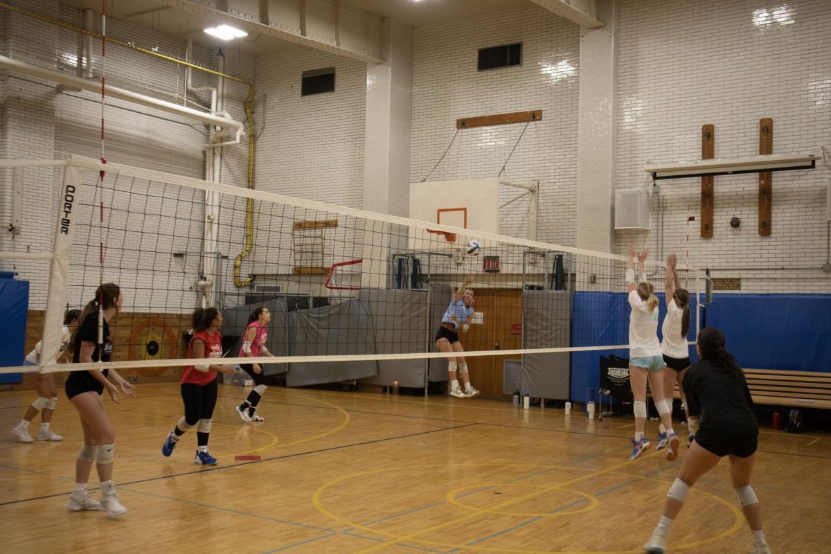 MATC’s Women’s Volleyball team during a preseason practice