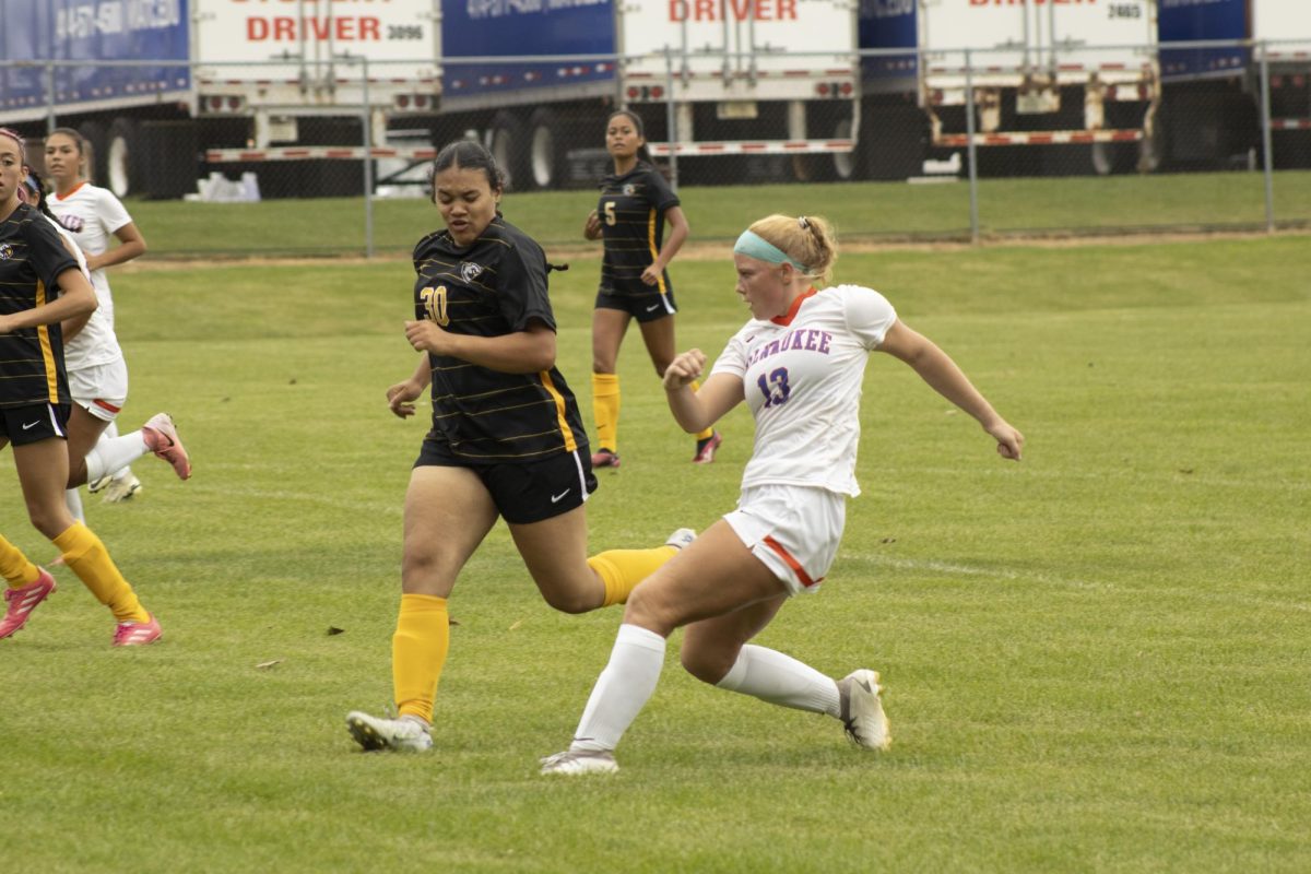 Game against Black Hawk College on Aug. 28