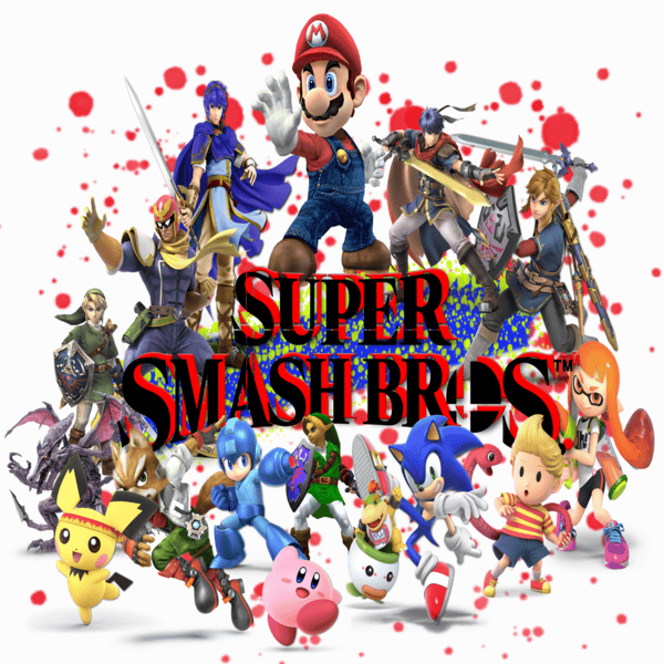 Super Smash Brothers Graphic created by Emma Turk