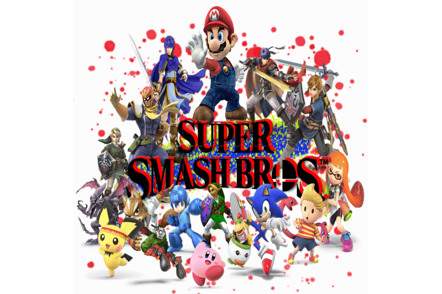 Super Smash Brothers Graphic created by Emma Turk