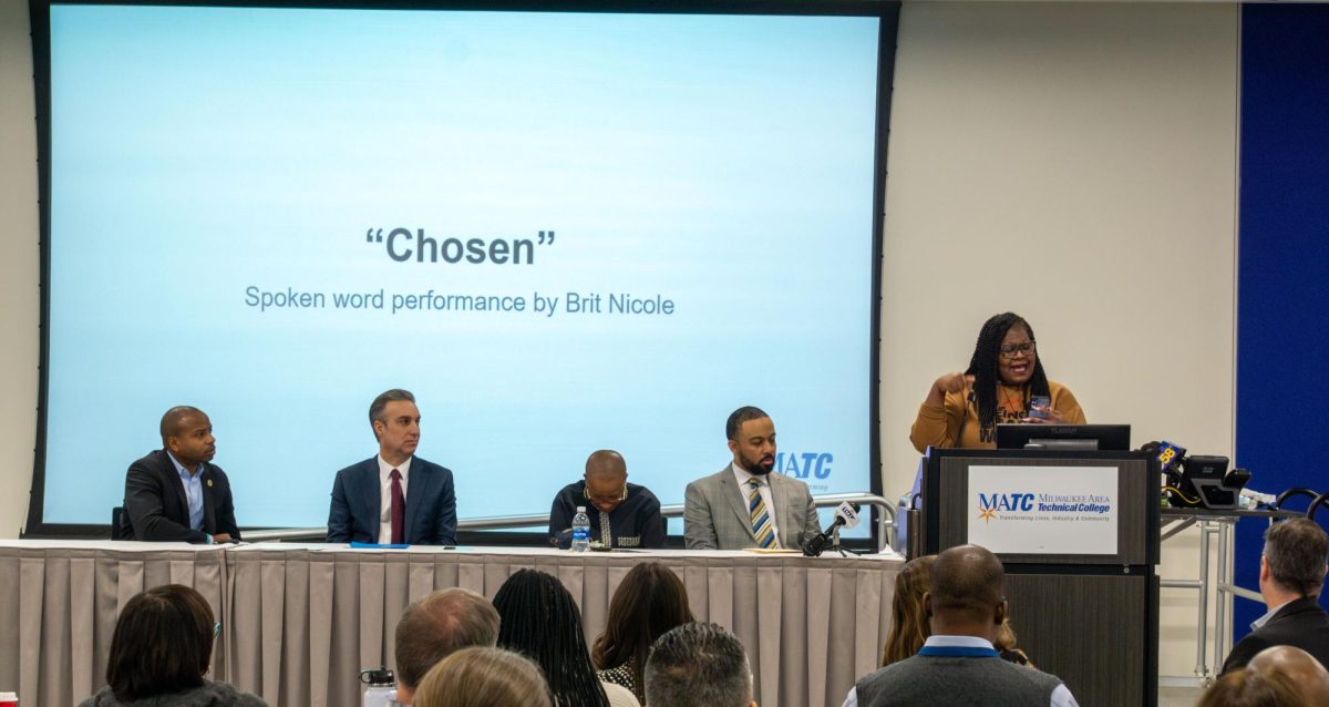 Spoken Word Artist Brit Nicole performs “Chosen” during the Dr. Martin Luther King Jr. birthday celebration on January 15, 2025. 