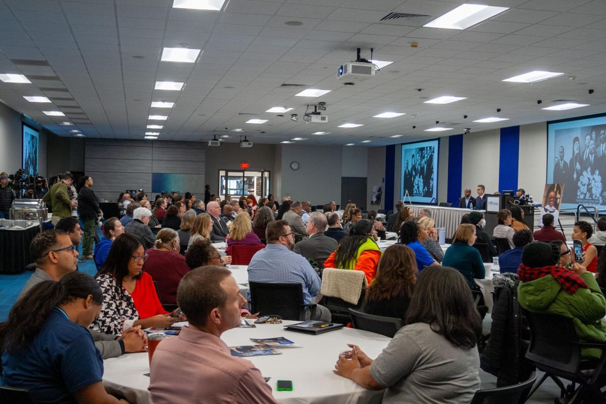 Guests and media attending MATC’s Dr. Martin Luther King Jr. birthday celebration on January 15, 2025. 