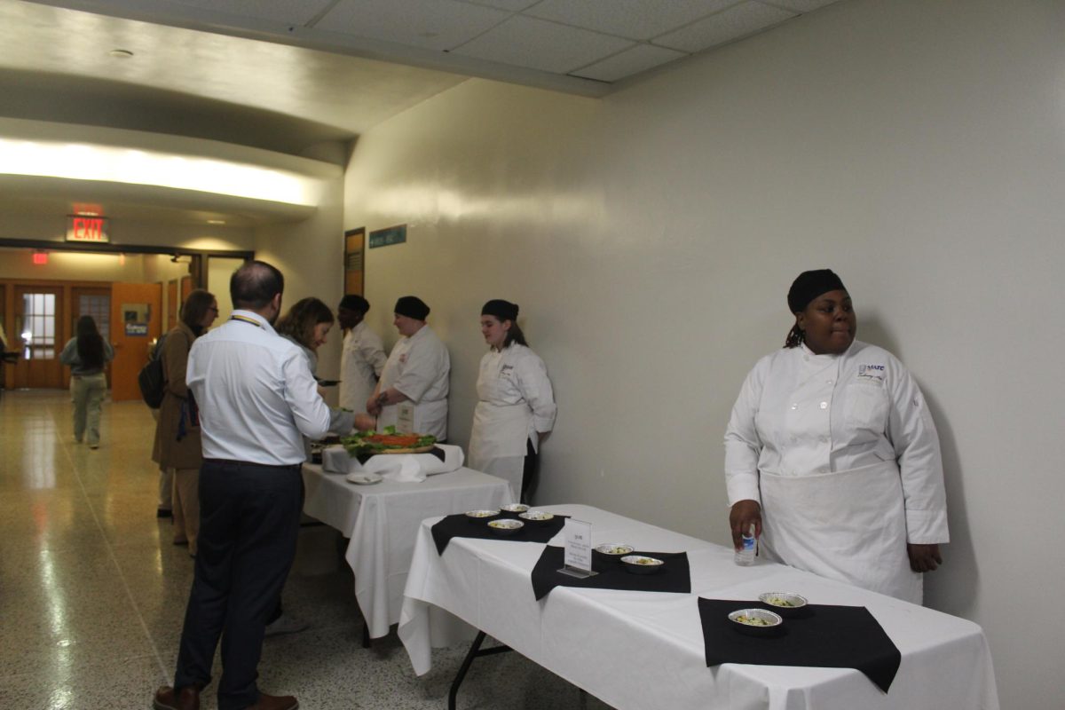 Baking and Pastry Arts students provided delicious desserts for the Create the Spark portfolio night, May 8, 2025.