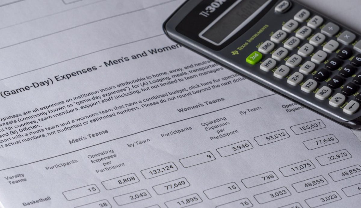 Operating (Game Day) Expenses- Men’s and Women’s Teams, page 11 of the Equity in Athletics Disclosure Act. Photo Illustration by Cierra Pleshette Wilson