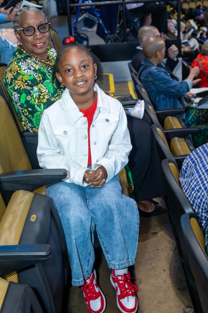 Family members wait for MATC's Commencement ceremony to begin on May 17, 2025.