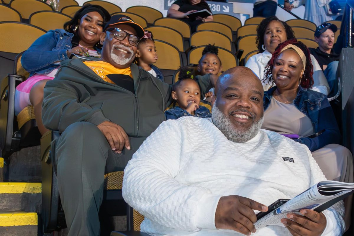 Proud family members sit in the stands at Panther Arena for MATC's Sprng 2025 Commencement.