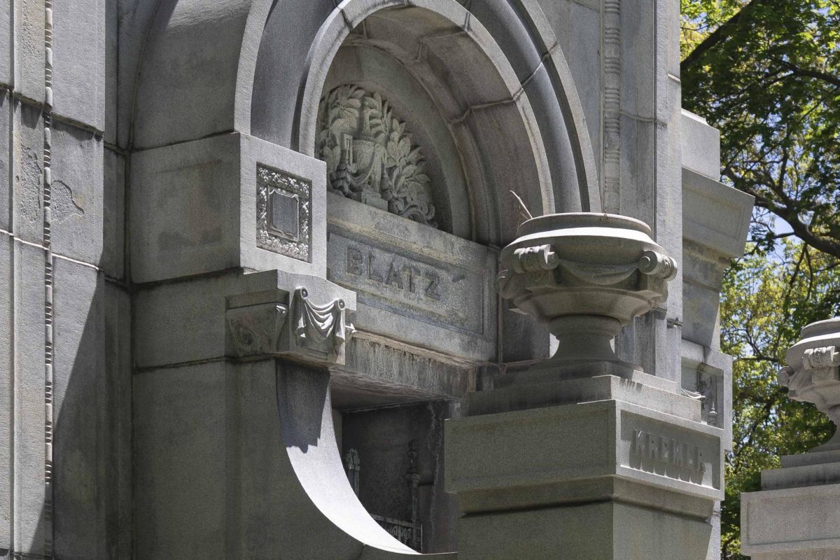 Many Milwaukeeans are familiar with the name Blatz because the Blatz Brewing Company was one of Milwaukee’s brewing giants. This photo was taken at the Forest Home Cemetery.