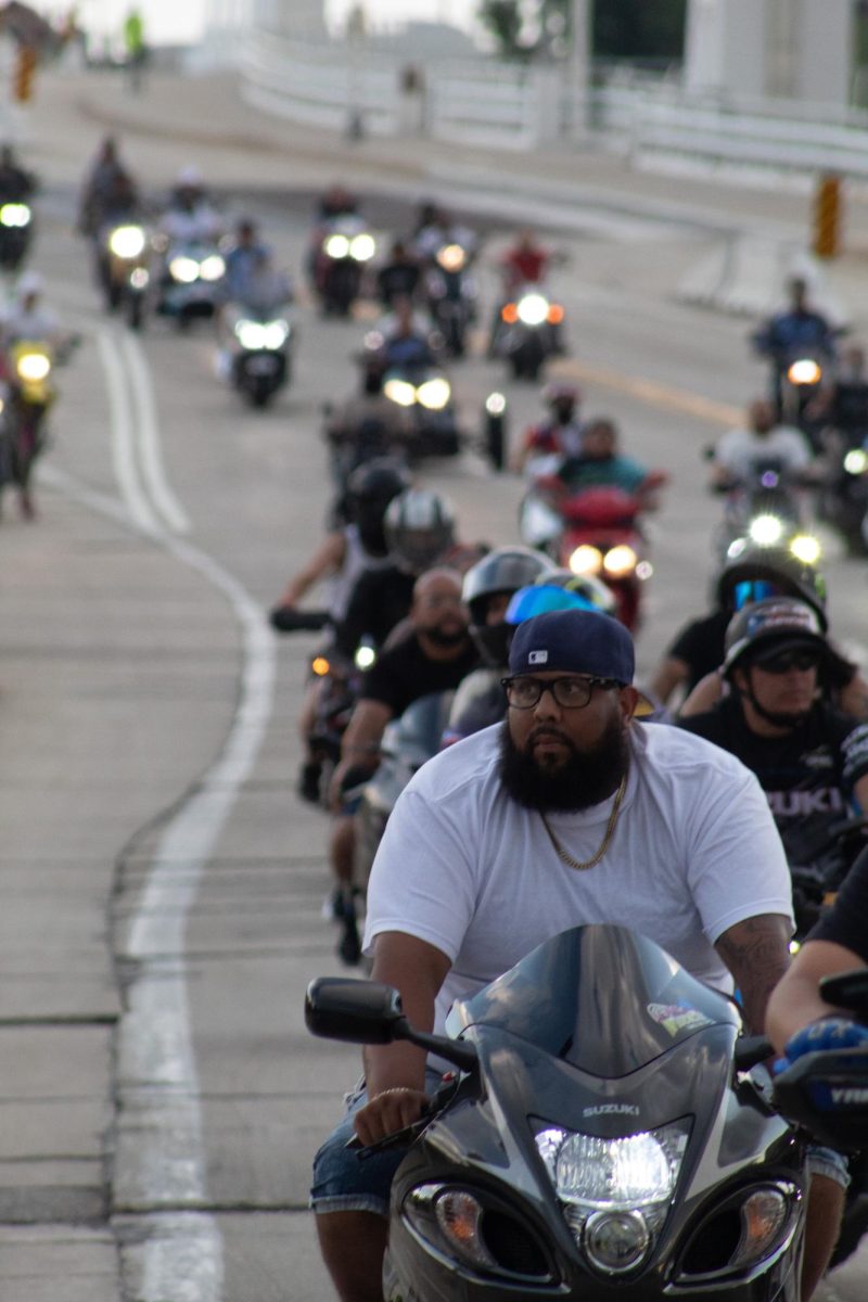 Bikers ride in Milwaukee during the 2025 Harley-Davidson Homecoming Festival, July 10-13.