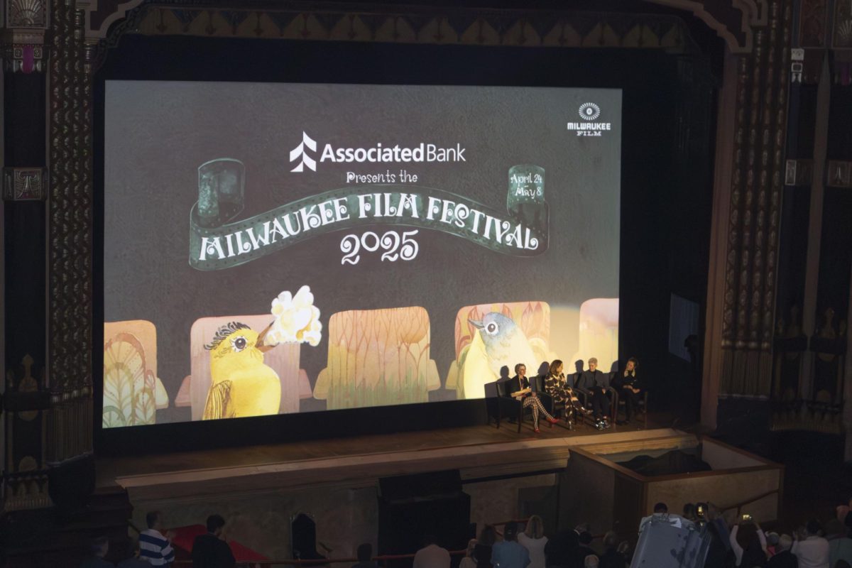 Tam O’Shaughnessy (Sally Ride’s life partner) and film directors answer questions about the creation of Sally, a National Geographic documentary during a Q&A session at the 2025 Milwaukee Film Festival.