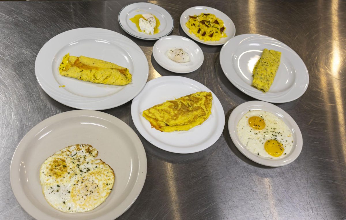 Students in Culinary Fundamentals worked together to create several different egg dishes. 