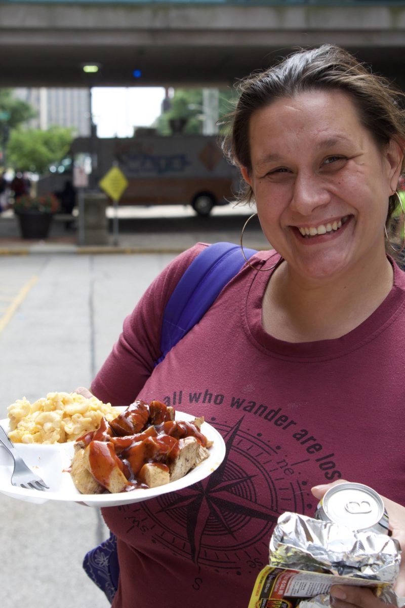 Free BBQ chicken and ribs were on the menu at the Wild Out Wednesday Welcome Back party for MATC students at the Downtown Campus.