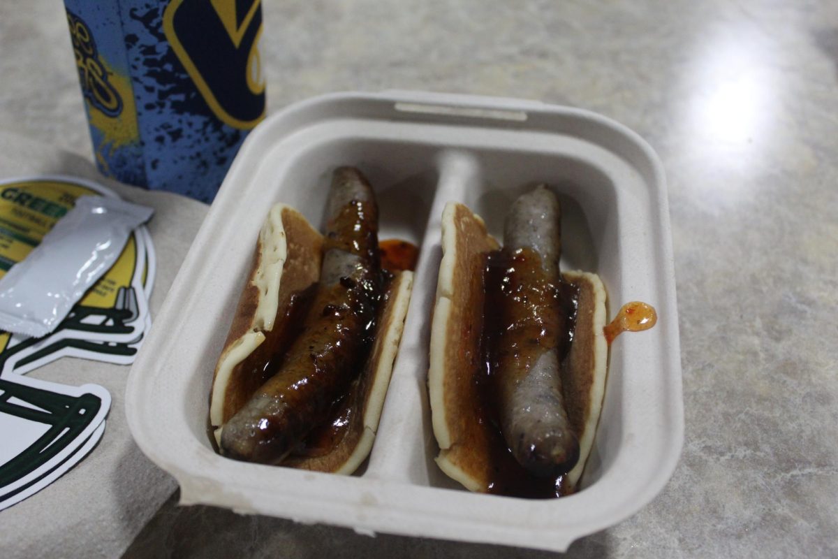 Blueberry breakfast sausage is a new food at the Wisconsin State Fair this year.