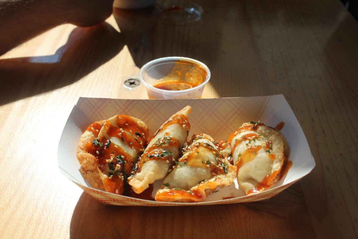 Brat rangoon is a new food at the Wisconsin State Fair this year.