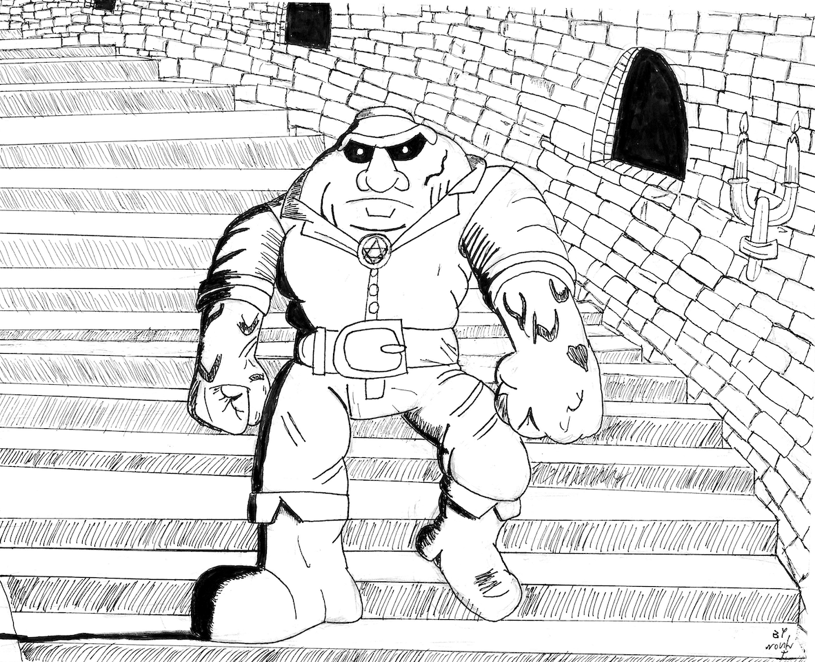 The Golem illustration by Sr. Illustrator Noah Thomson.