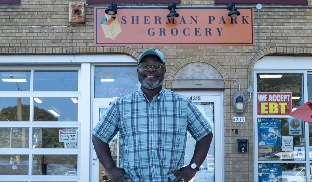 Maurice “Moe” Wince, one of two owners of Sherman Park grocery store.