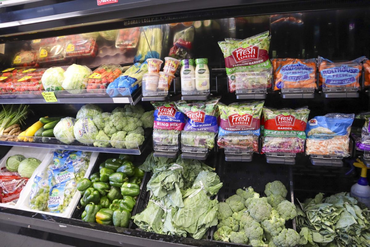 Fully stocked fresh produce in the Sherman Park grocery store.