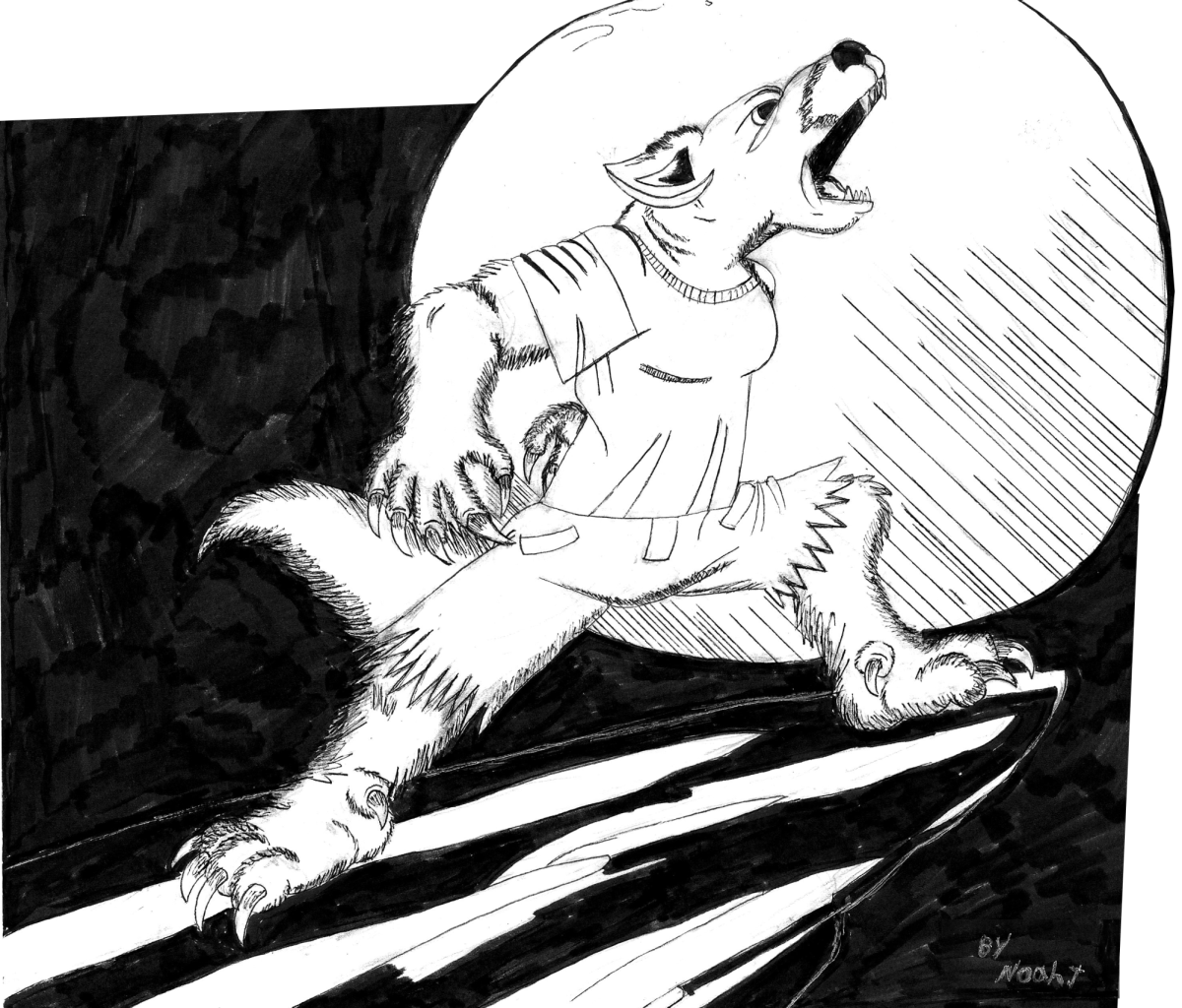 Werewolf illustration by Sr. Illustrator Noah Thomson
