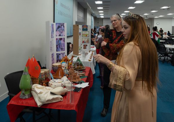 Cultural Tables at the International Day event at the Downtown Campus on November 18, 2025.
