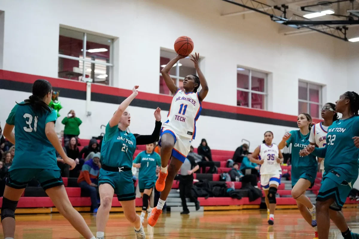 Photo from the Stormers 68-65 win over Oakland College provided by MATC athletics.