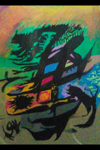 A Tory Medley drawing, provided by his family. Medley was a quiet person who used his visuals to illustrate what he would have difficulty communicating verbally.