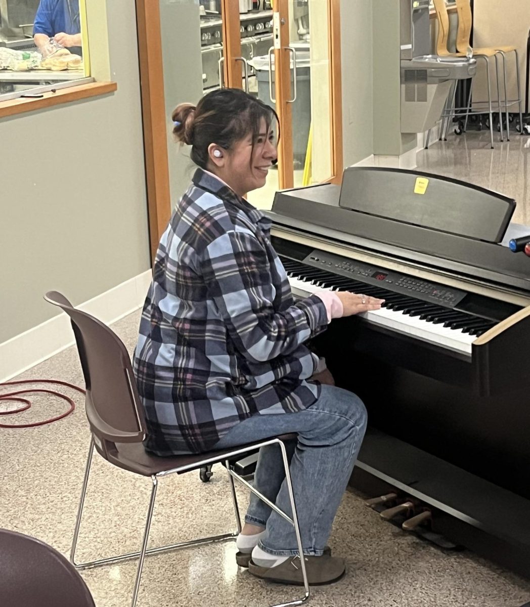 Photo of the Open Mic event at the Oak Creek Campus provided by MATC Employee Mark Medved, who is co-Advisor for Rainbow Alliance and Imaginative Fiction, and an MATC Alumn.