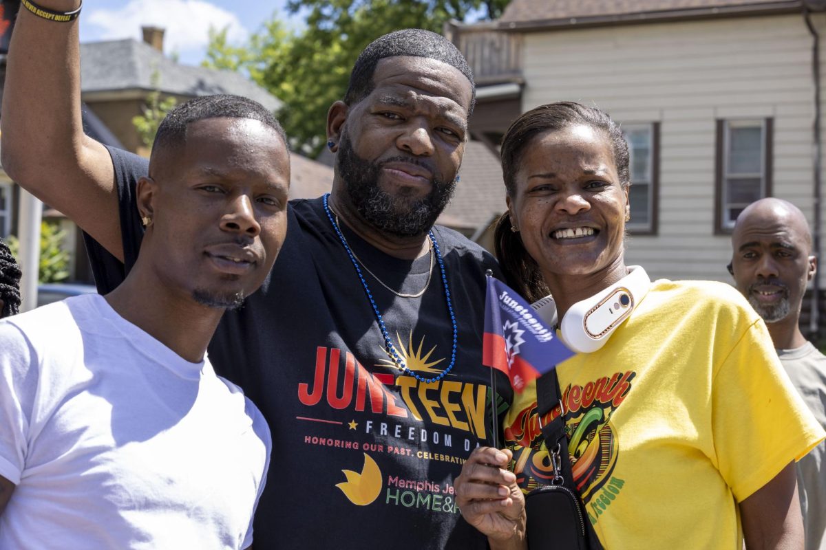 2026 Juneteenth Jubilee Parade viewers pose for a photo