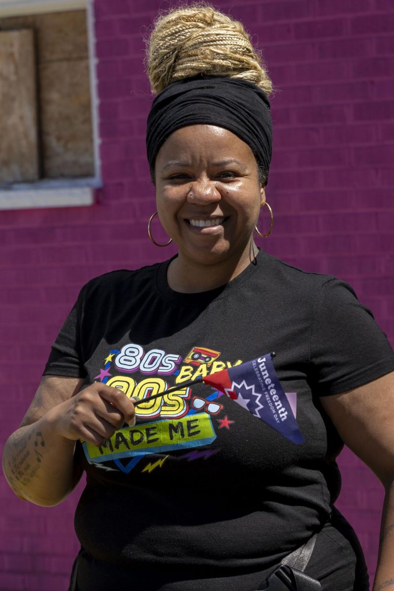 2026 Juneteenth Jubilee Parade viewer poses for a photo