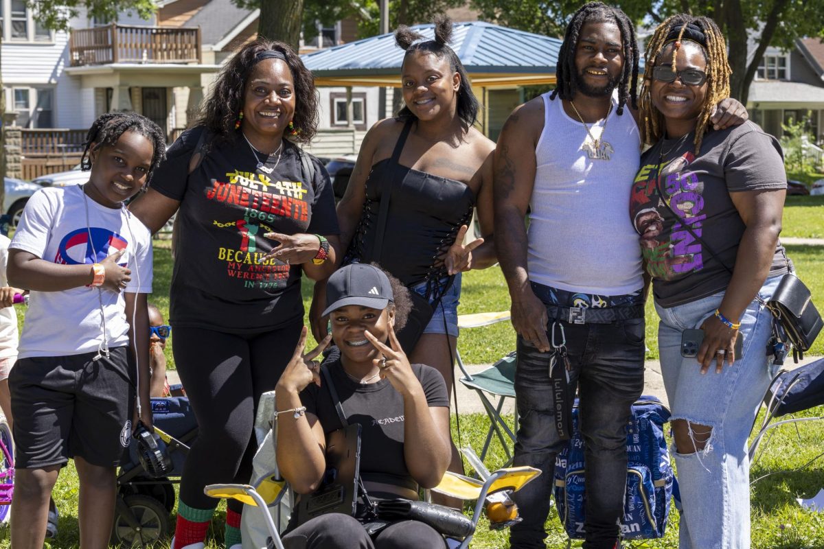 2026 Juneteenth Jubilee Parade viewers pose for a photo