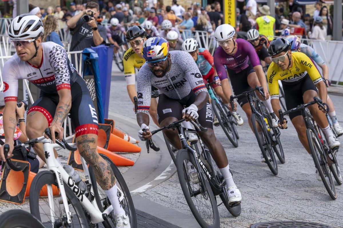 Justin Williams, founder of L39ION cycling team participates in the Tour of America's Dairyland