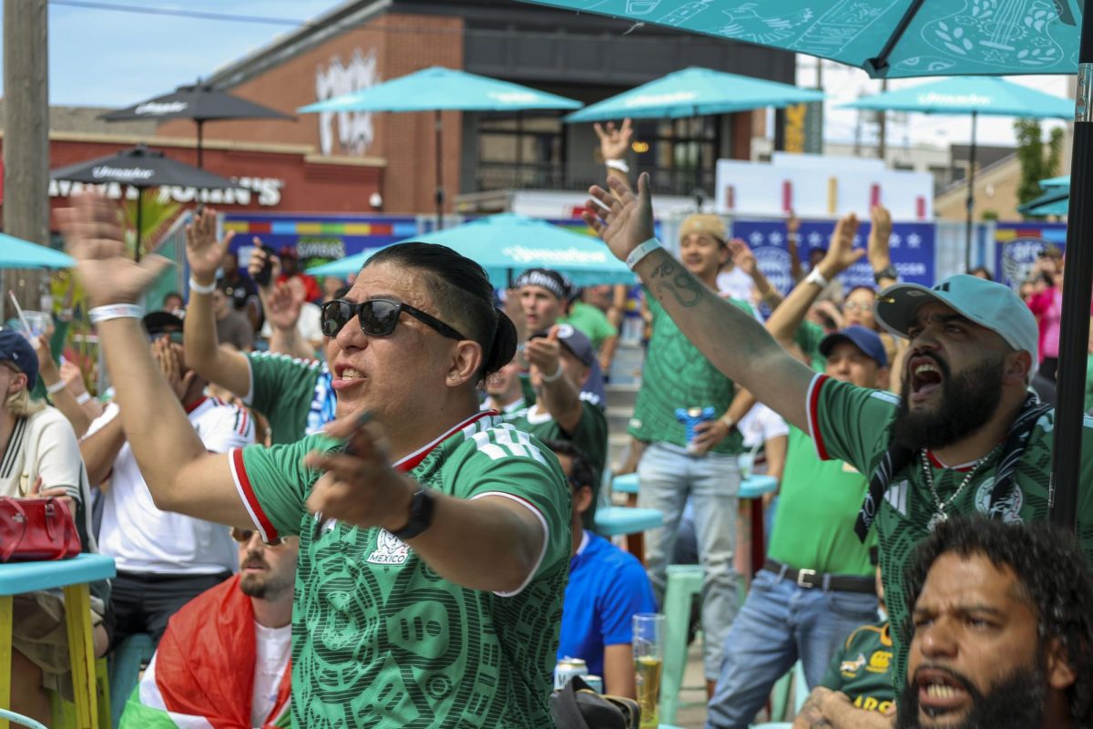Mexico fans protest rough play from the South African team